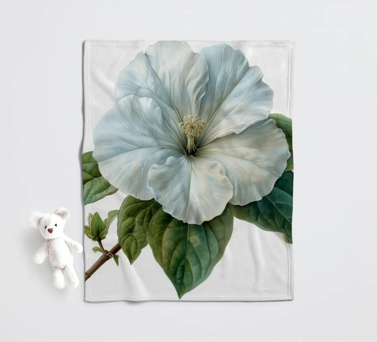 Browallia Fiore 1 coperta in pile da Bold Blooms