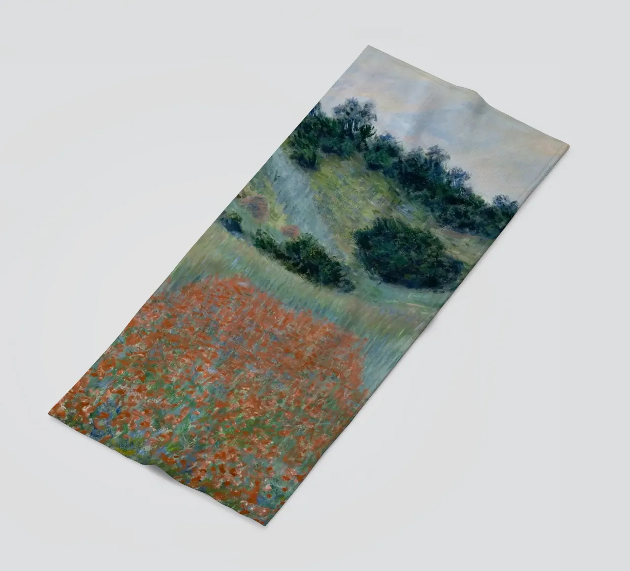 Claude Monet - Campo di papaveri in una conca vicino a Giverny telo mare da Timeless Artworks