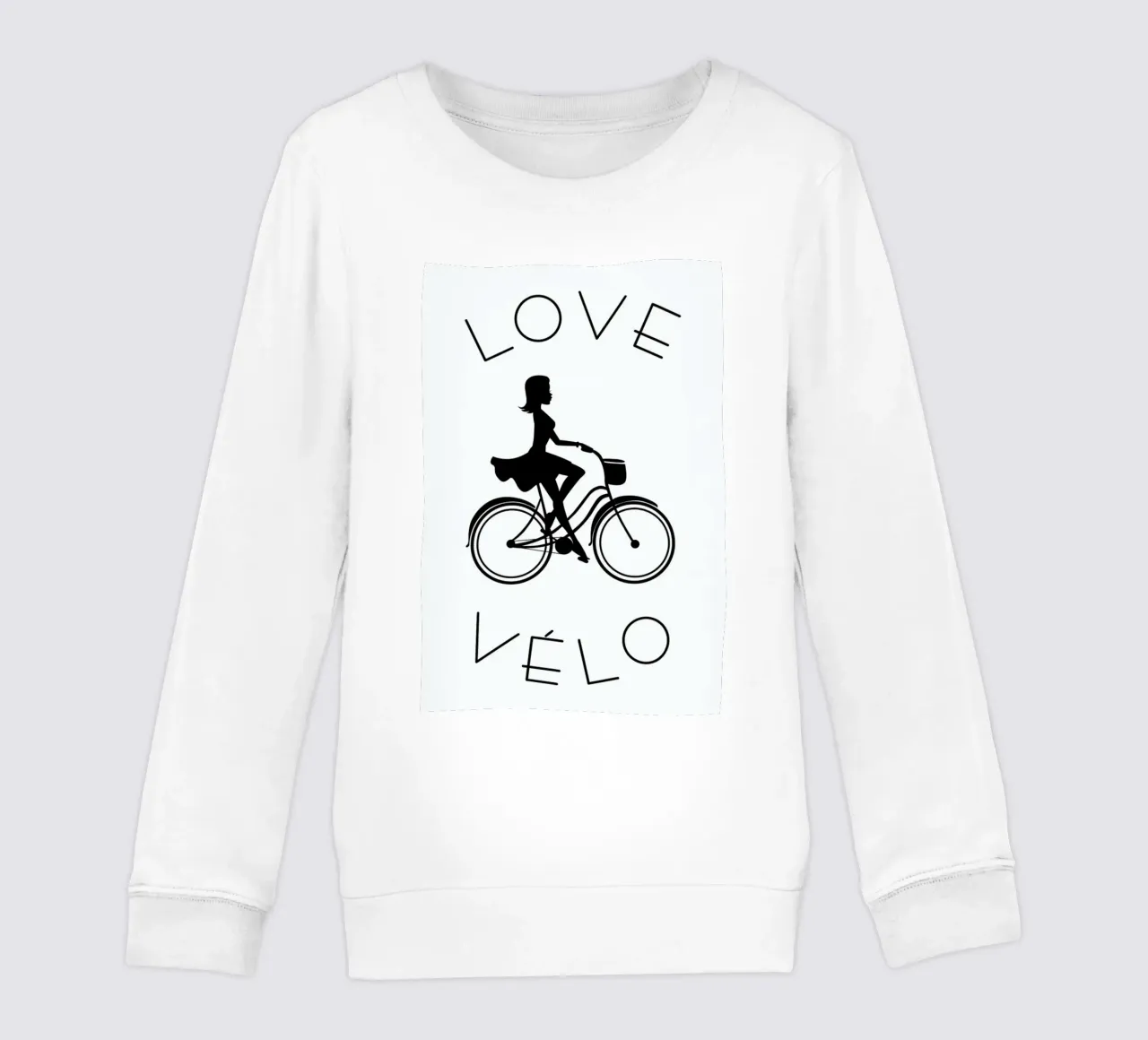 Love Vélo Noir sudadera para niño de P'tit Vélo