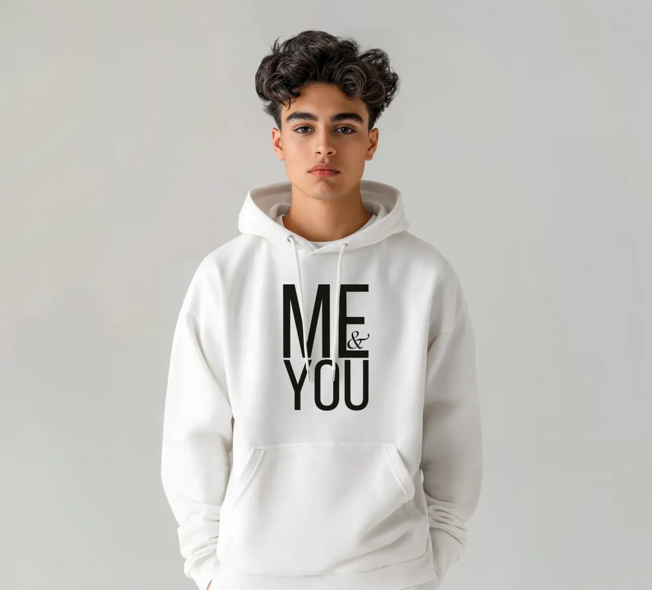 ME AND YOU felpa con cappuccio da Flo Klein