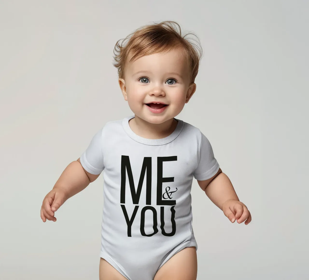 ME AND YOU body neonato maniche corte da Flo Klein