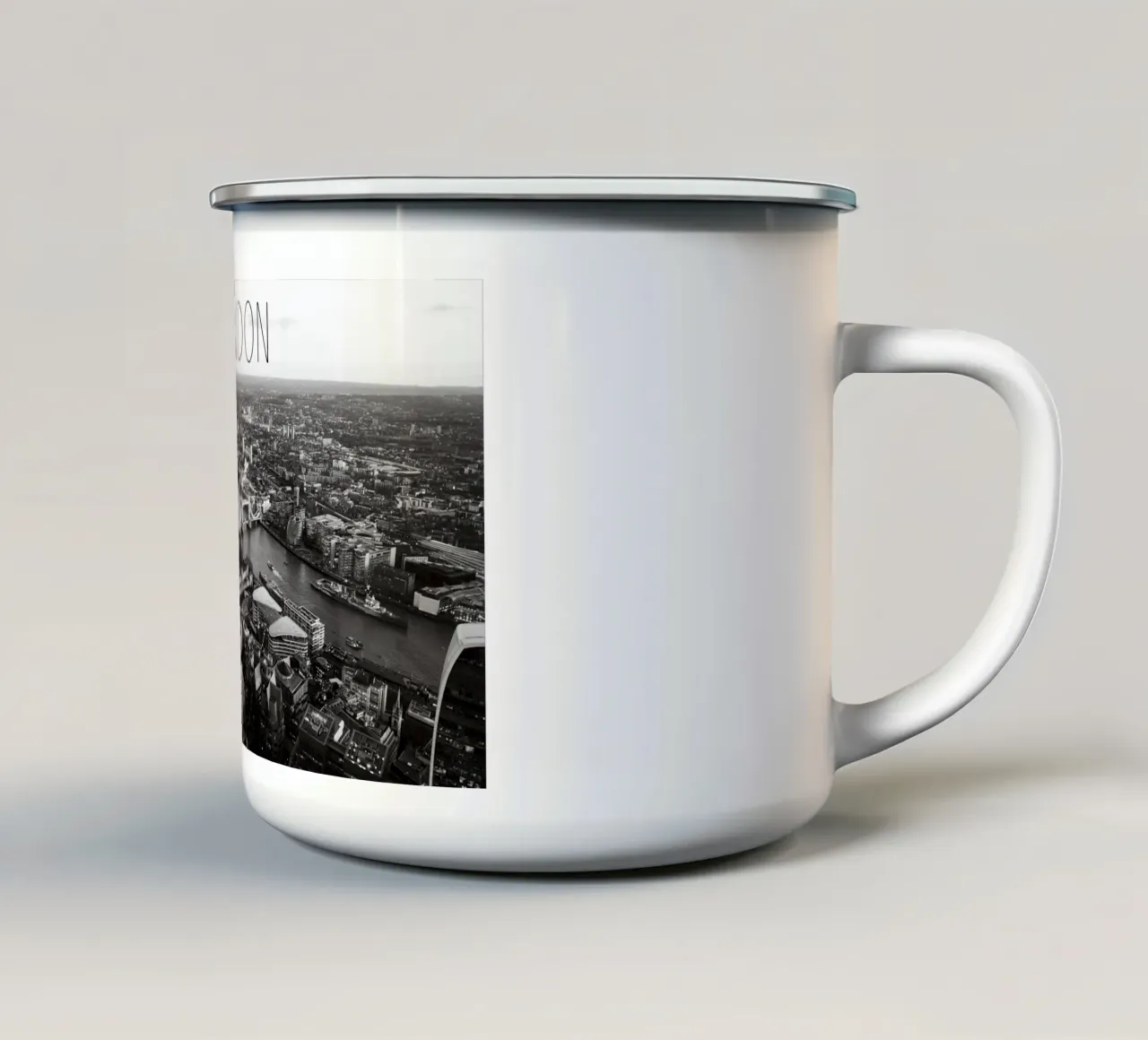 LONDON tazza in smalto da Flo Klein