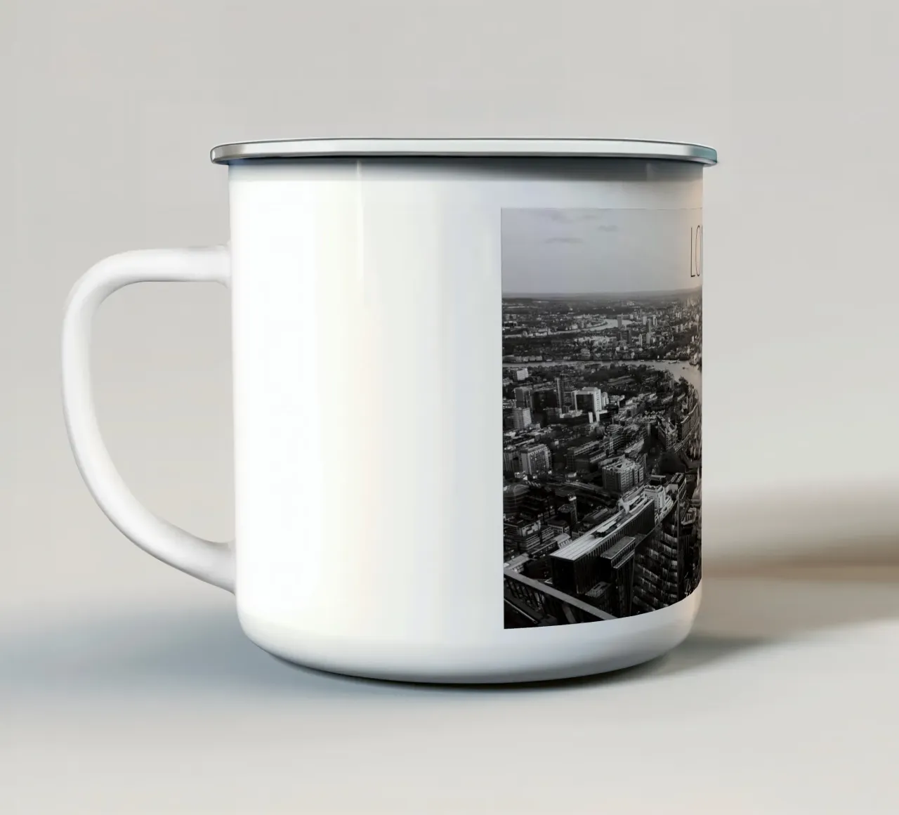 LONDON tazza in smalto da Flo Klein