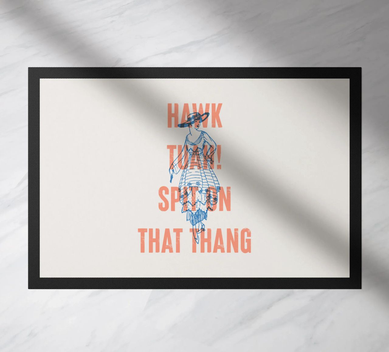 ¡Hawk Tuah! Escupe en ese thang felpudo de Vintagrafica