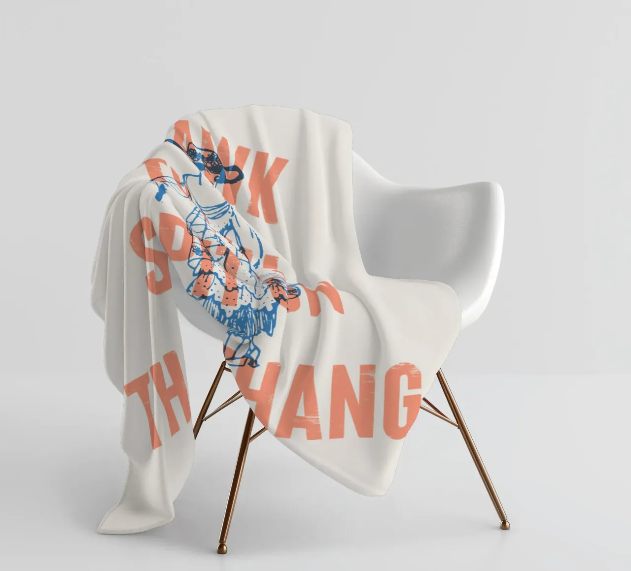 ¡Hawk Tuah! Escupe en ese thang manta de franela de Vintagrafica