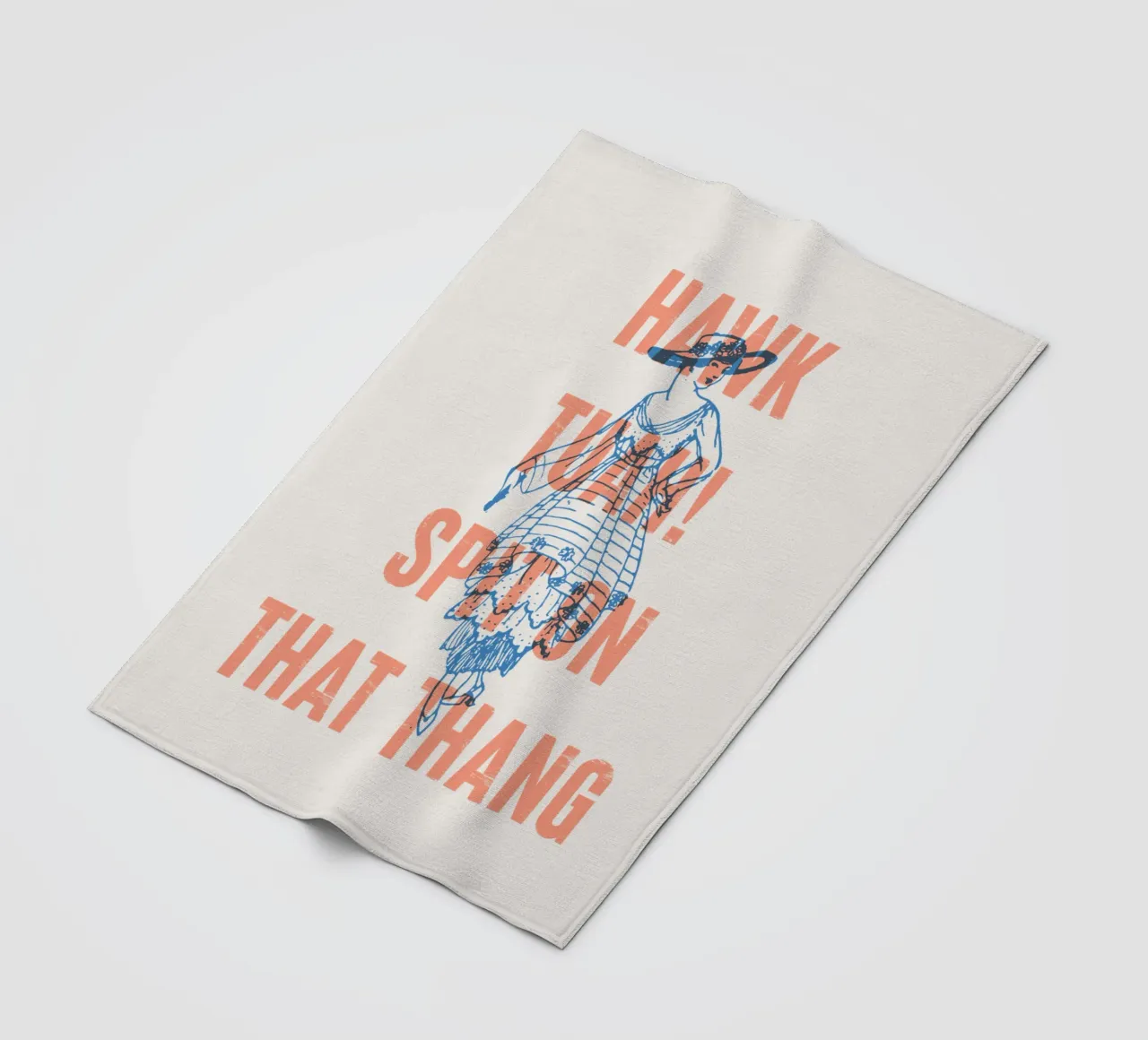 ¡Hawk Tuah! Escupe en ese thang manta de franela de Vintagrafica