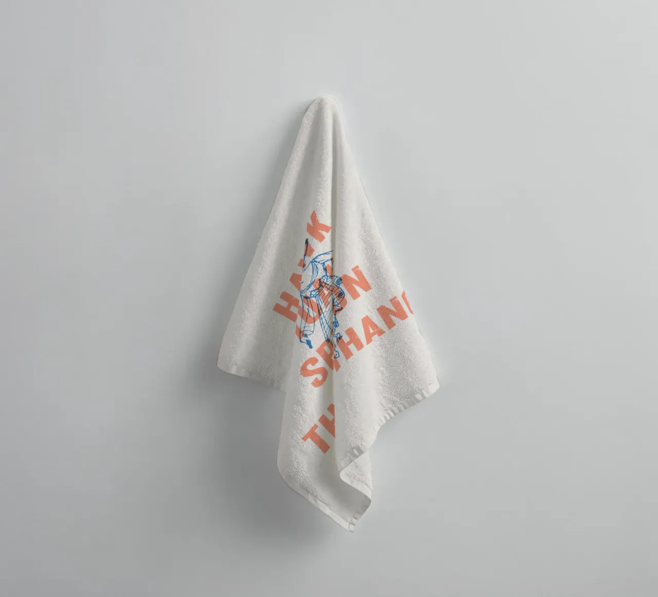 Hawk Tuah! Spit on that thang towel by Vintagrafica