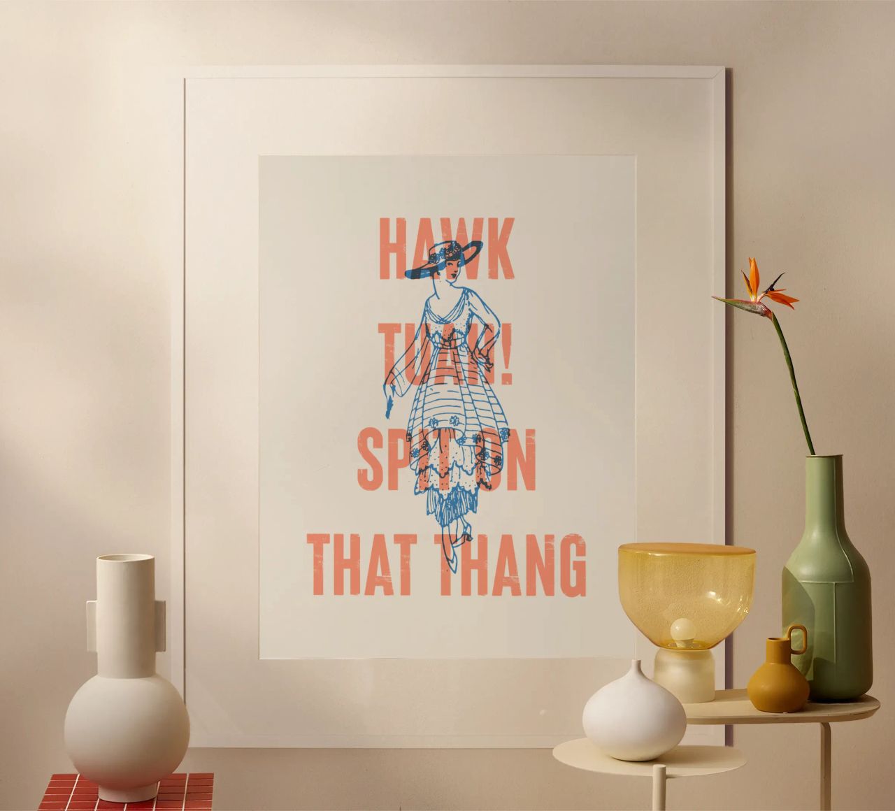Hawk Tuah! Spuck auf das Ding Hahnemühle von Vintagrafica