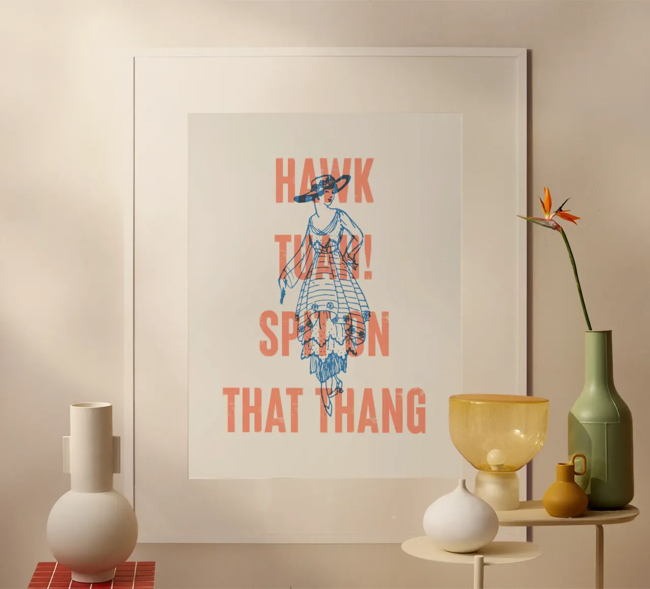 ¡Hawk Tuah! Escupe en ese thang hahnemühle de Vintagrafica