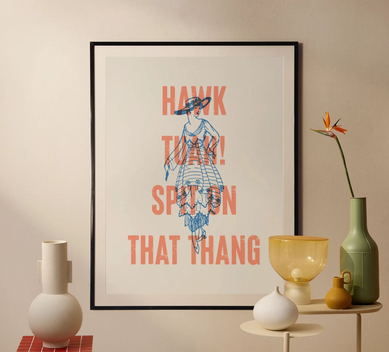 Hawk Tuah! Spuck auf das Ding Hahnemühle von Vintagrafica
