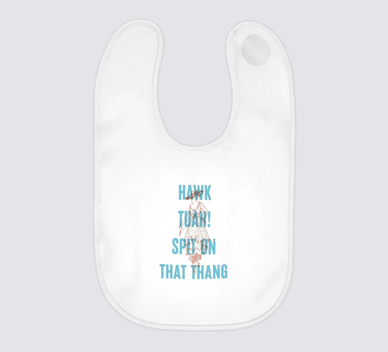 Hawk Tuah Spit on That Thang! Babylätzchen von Vintagrafica