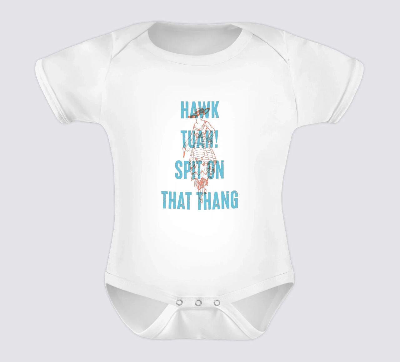 Hawk Tuah Spit on That Thang! Kurzarm Babybody von Vintagrafica