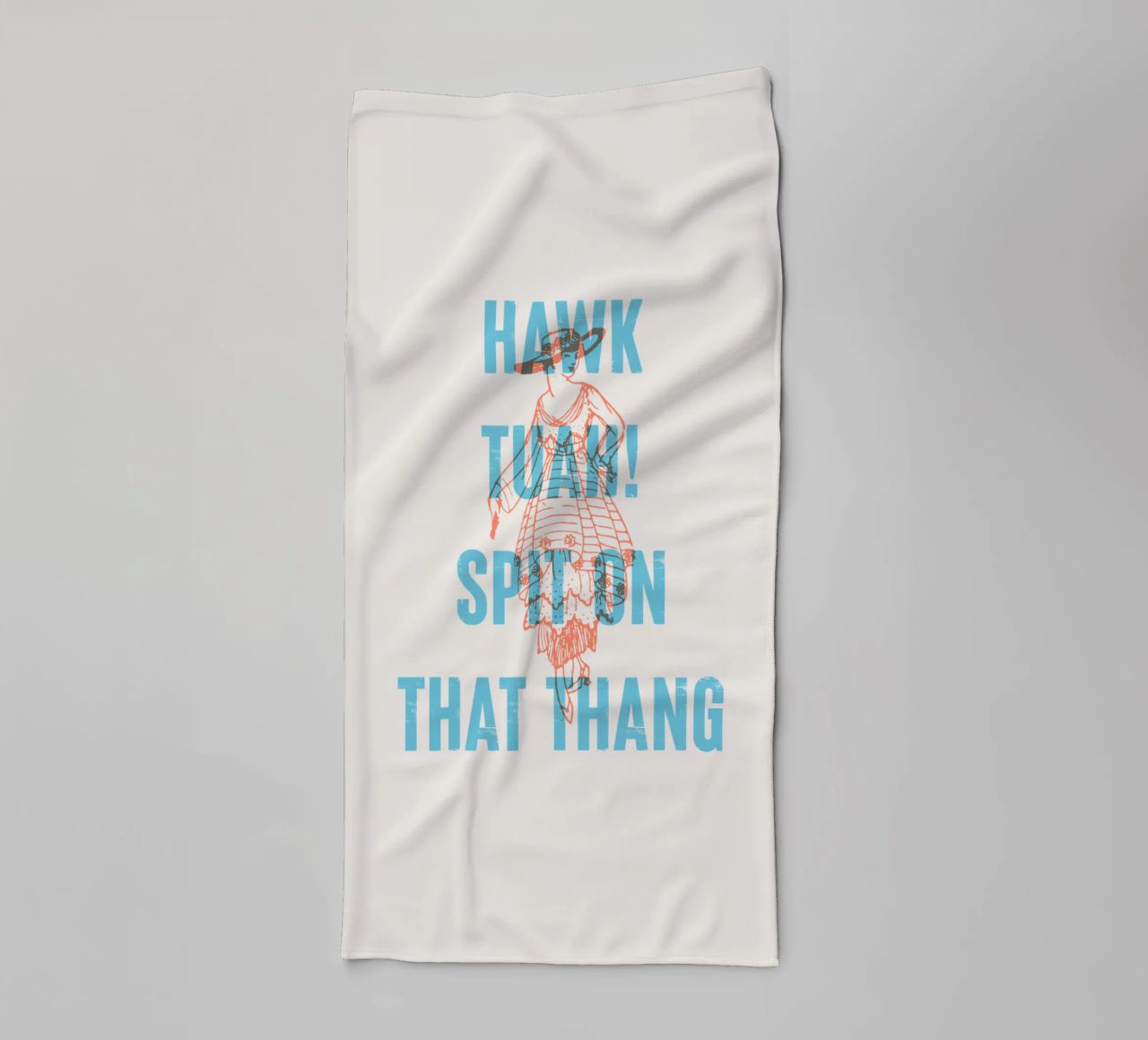 Hawk Tuah Spit on That Thang! Handtuch von Vintagrafica
