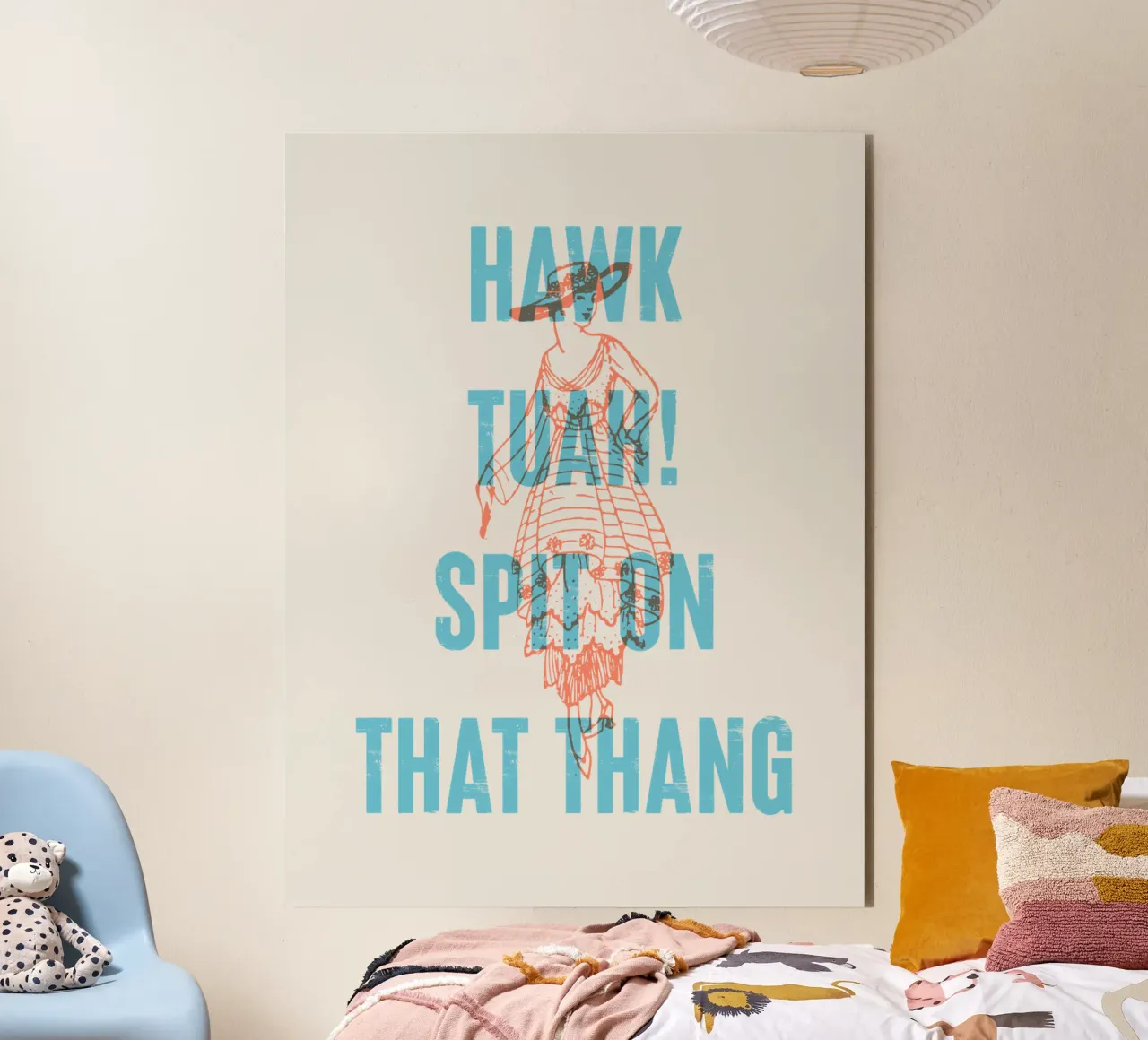 Hawk Tuah Spit on That Thang! Forex-Platte von Vintagrafica