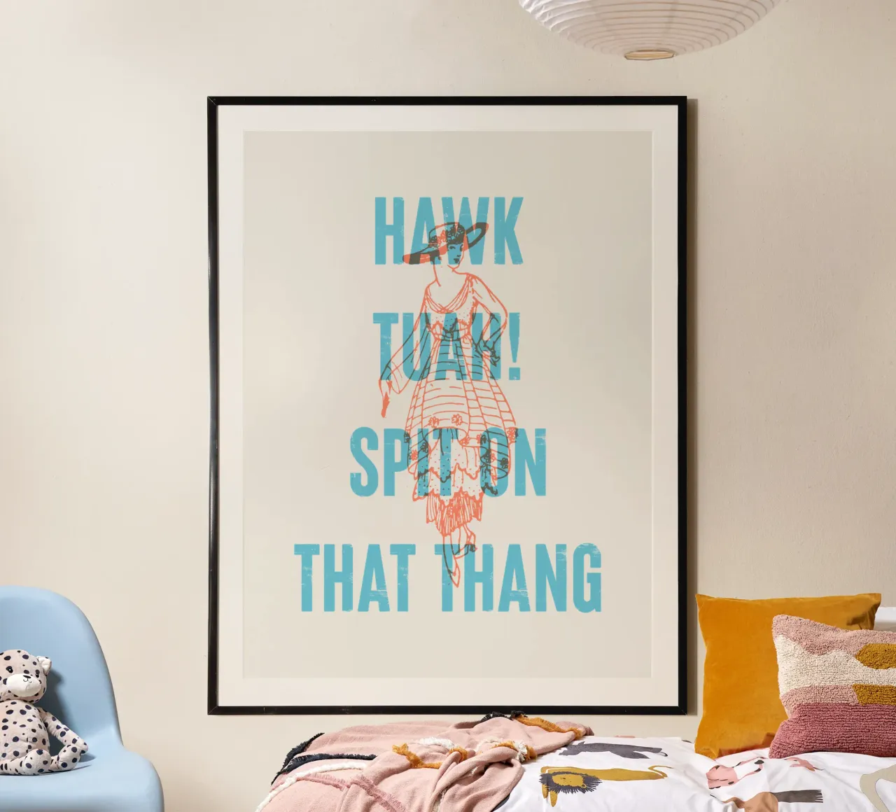 Hawk Tuah sputa su quel coso! carta hahnemühle da Vintagrafica