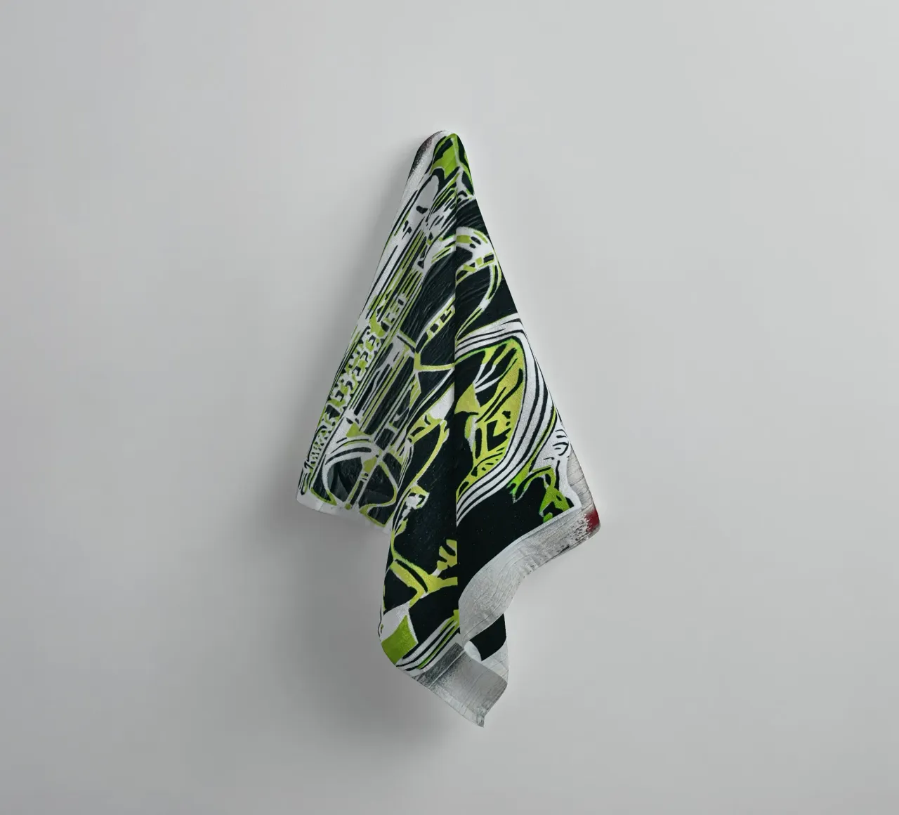 Hip Hop Head towel by Flo Klein