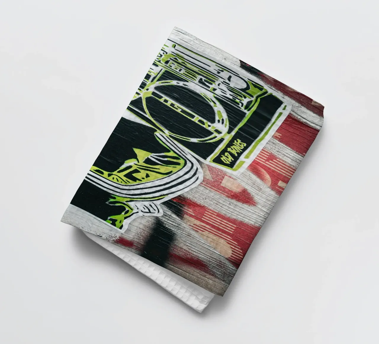 Hip Hop Head tea towel by Flo Klein
