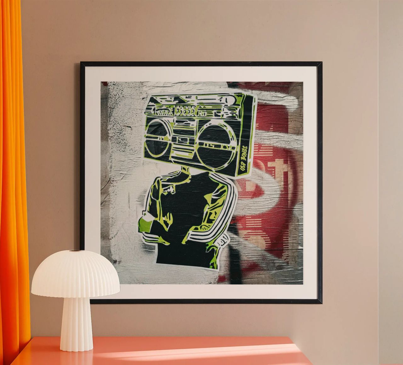 Hip Hop Head Poster von Flo Klein