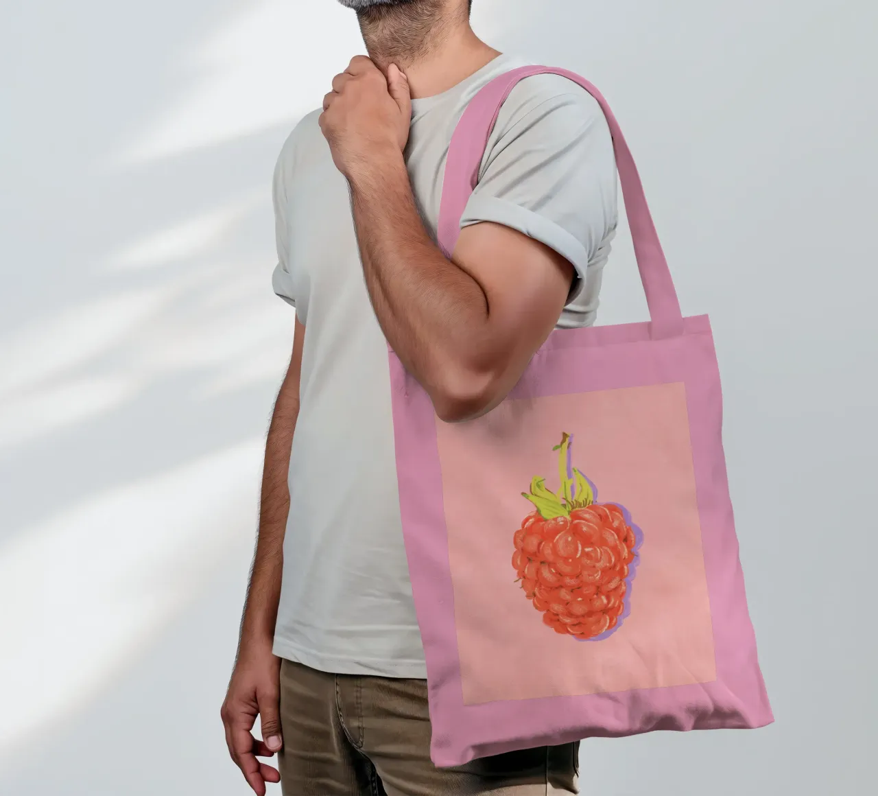 Raspberry tote bag by GigiRosado
