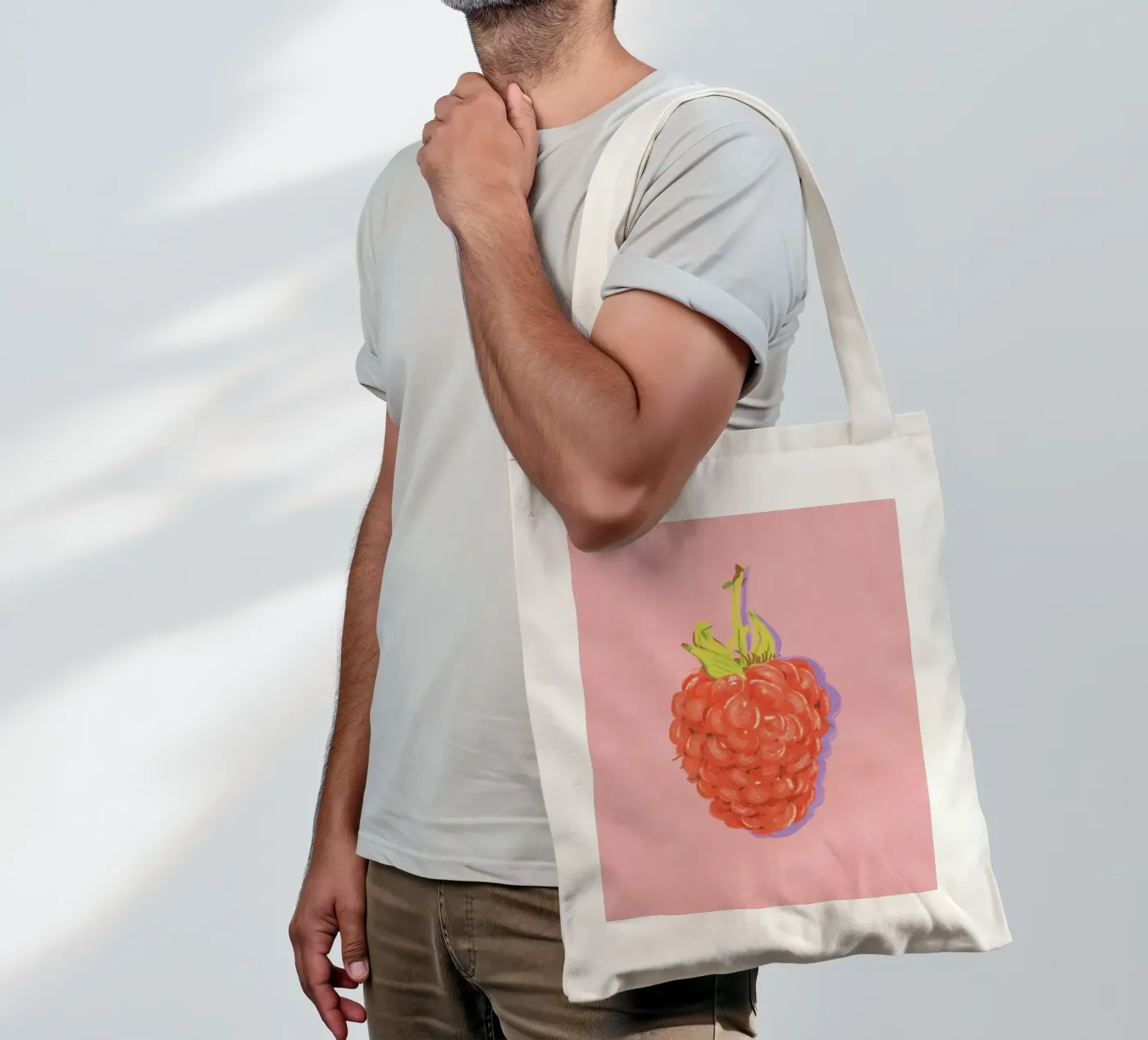 Raspberry tote bag by GigiRosado
