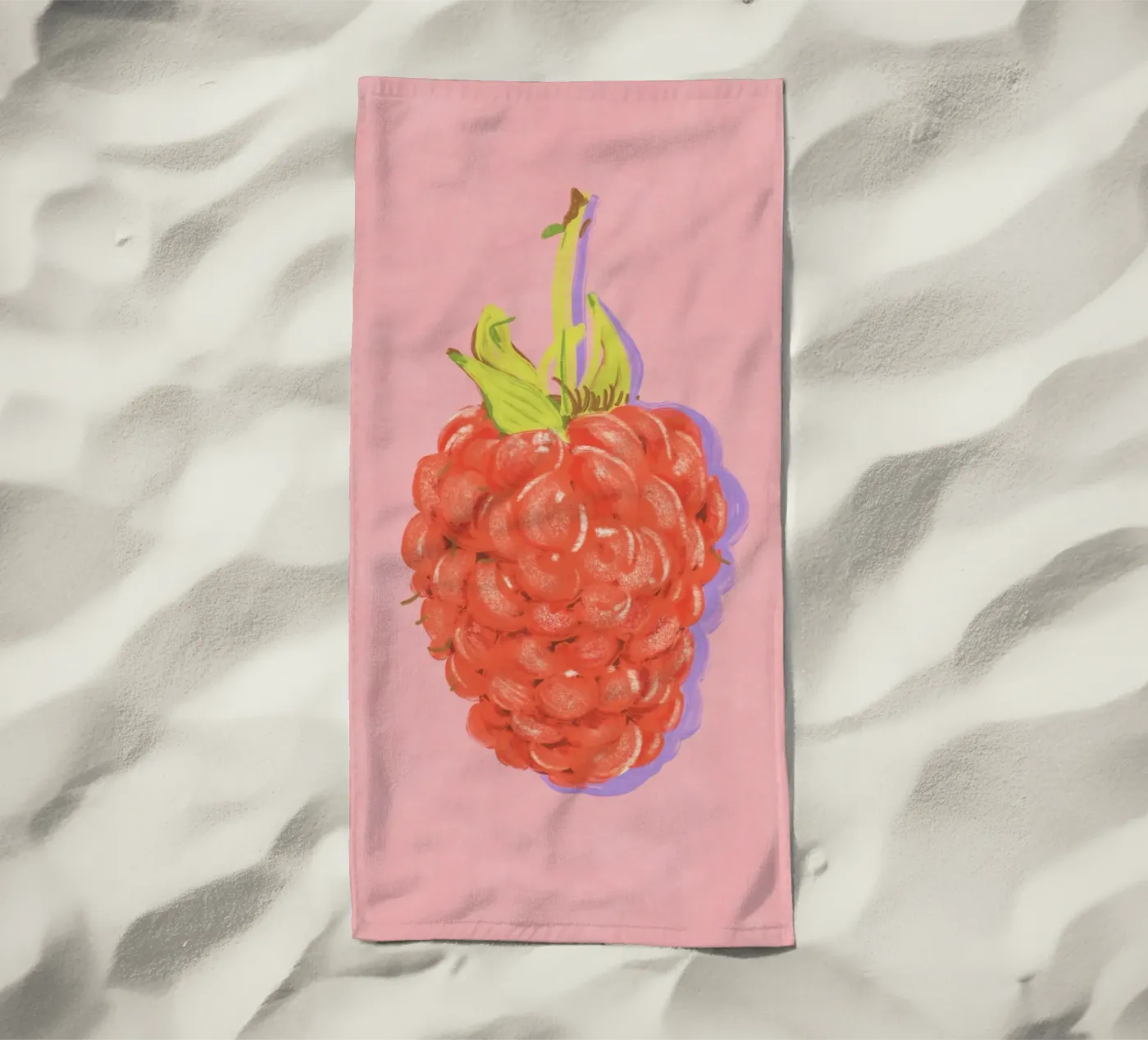 Raspberry strandhanddoek van GigiRosado