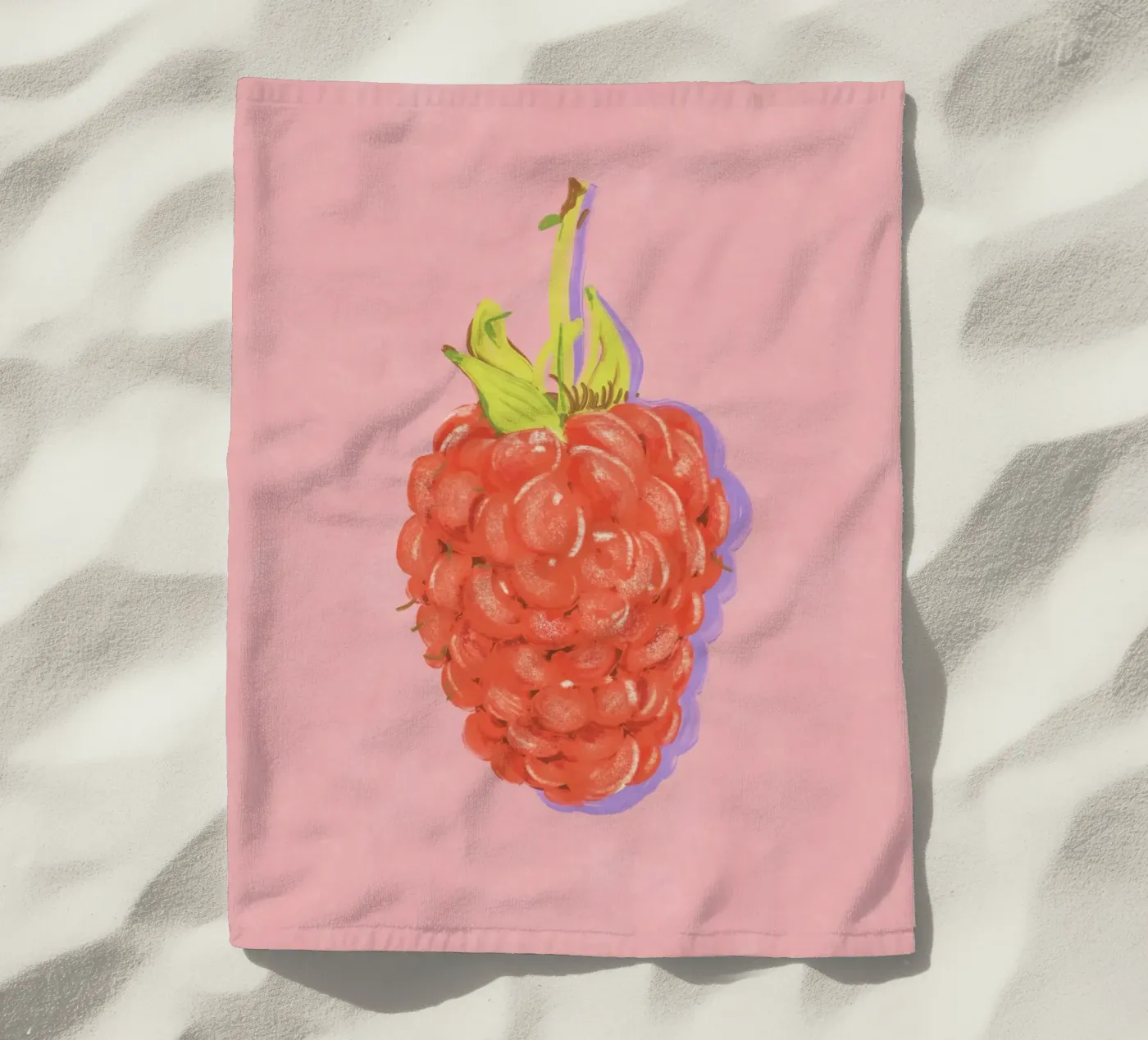 Raspberry strandhanddoek van GigiRosado