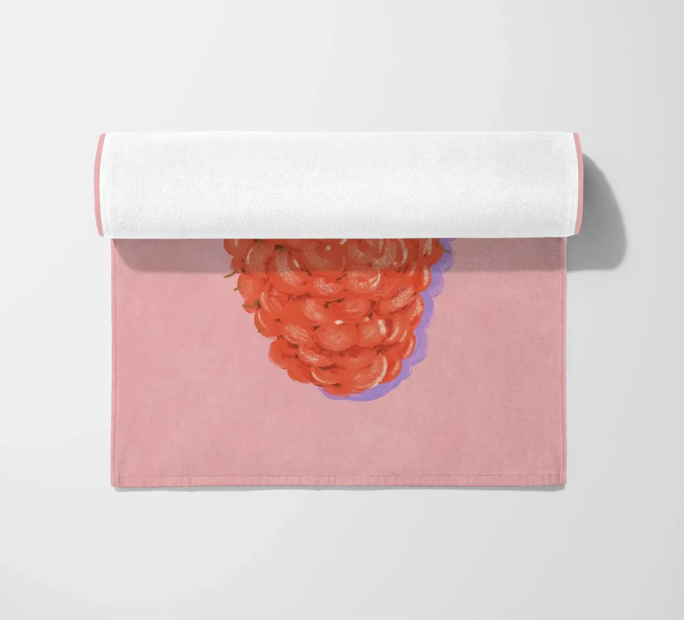 Raspberry strandhanddoek van GigiRosado