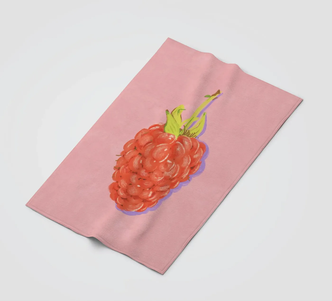 Raspberry fleece blanket by GigiRosado