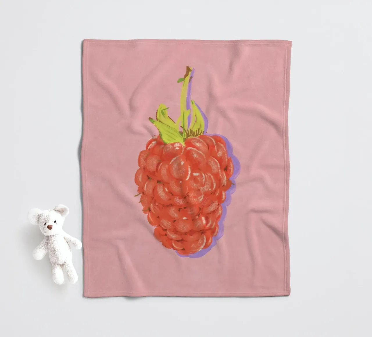 Raspberry fleecedeken van GigiRosado