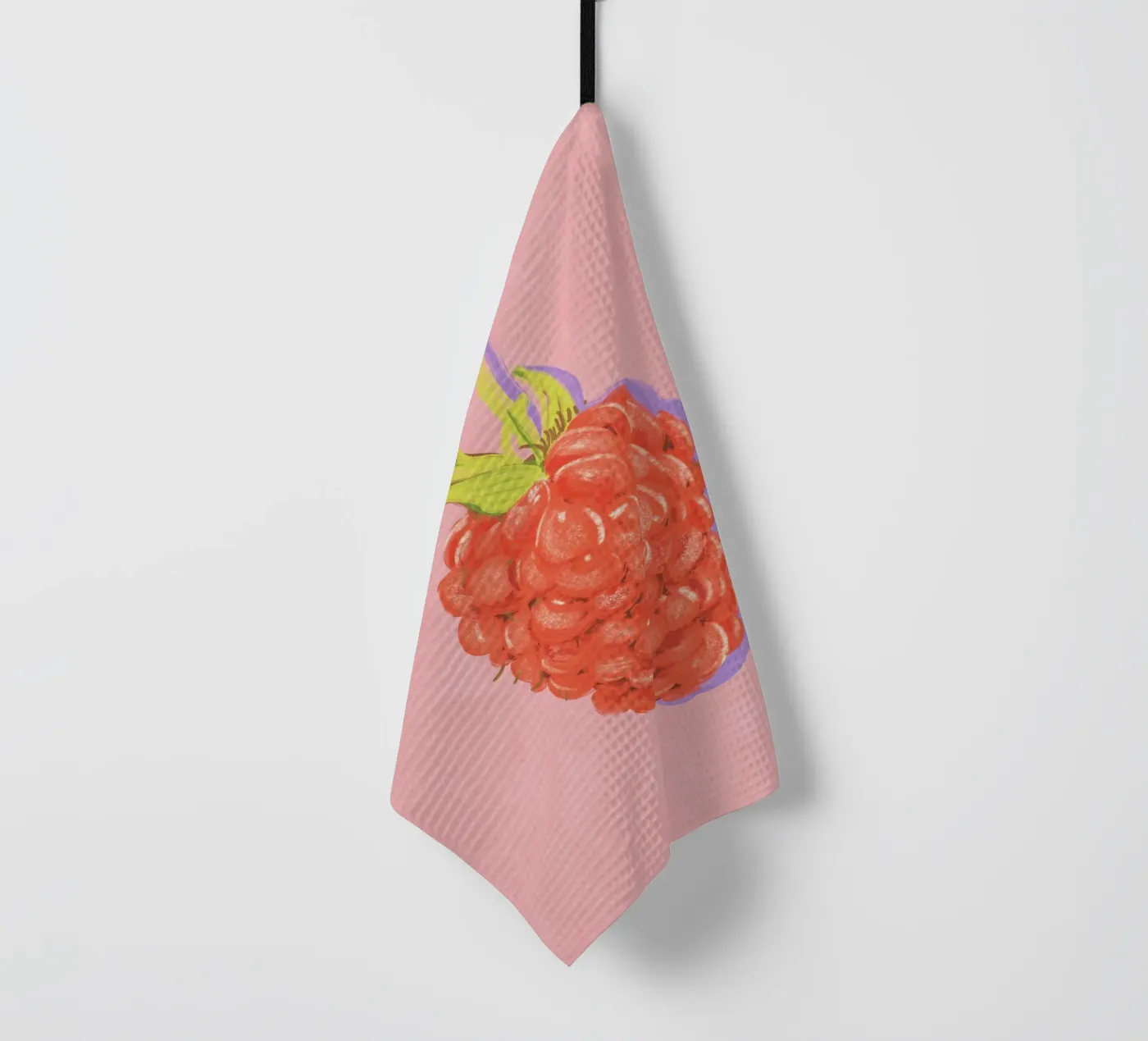Raspberry tea towel by GigiRosado