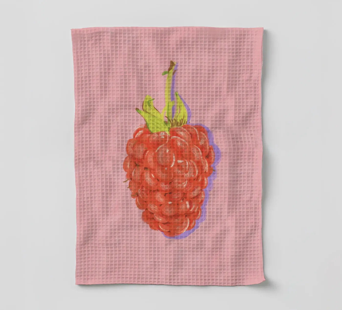 Raspberry tea towel by GigiRosado
