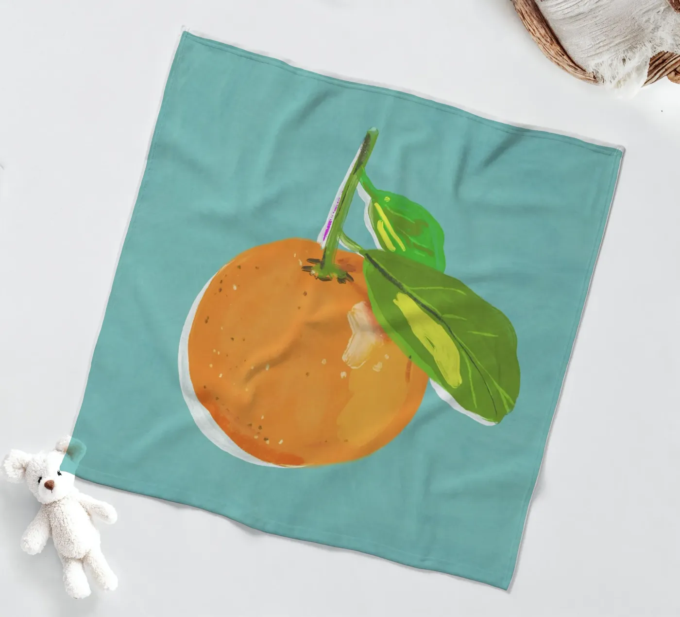 Orange Fleecedecke von GigiRosado