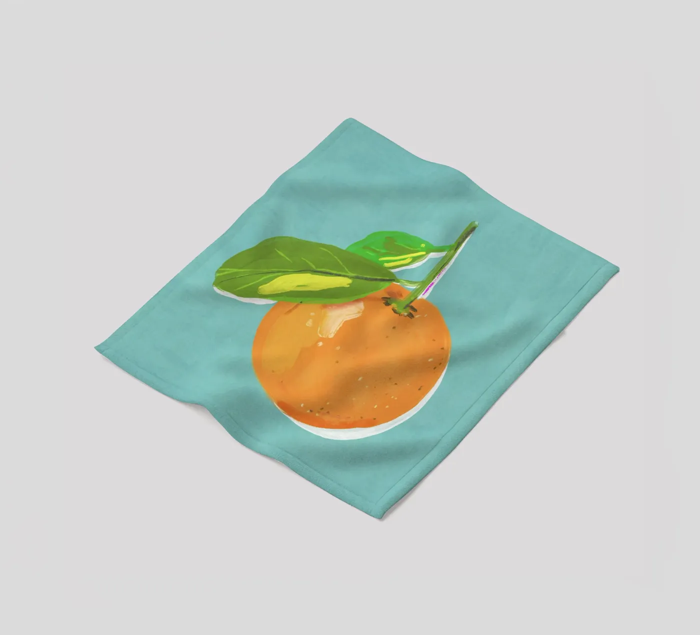 Orange Fleecedecke von GigiRosado