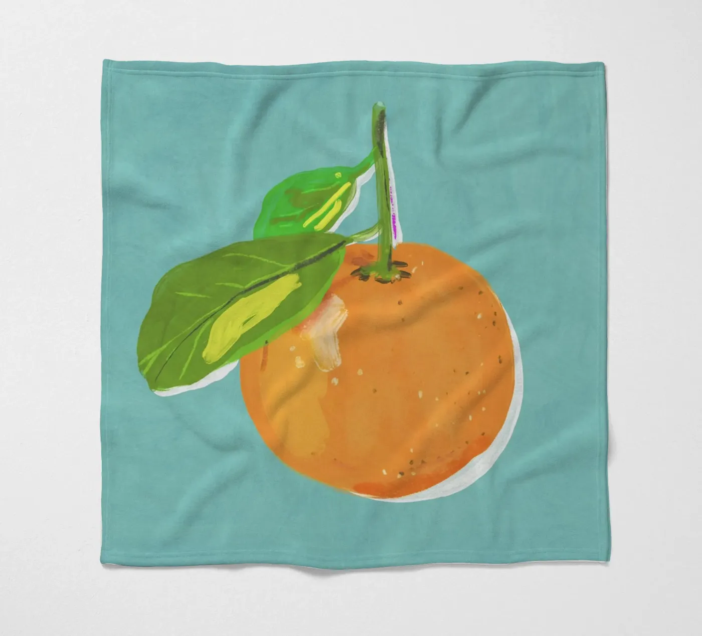 Orange Fleecedecke von GigiRosado