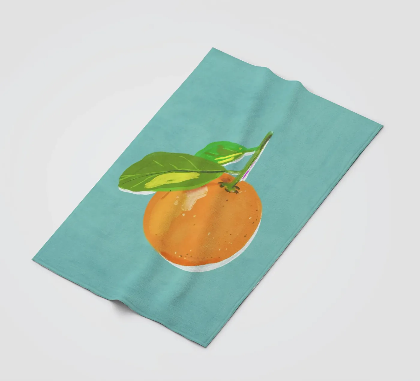 Orange Fleecedecke von GigiRosado