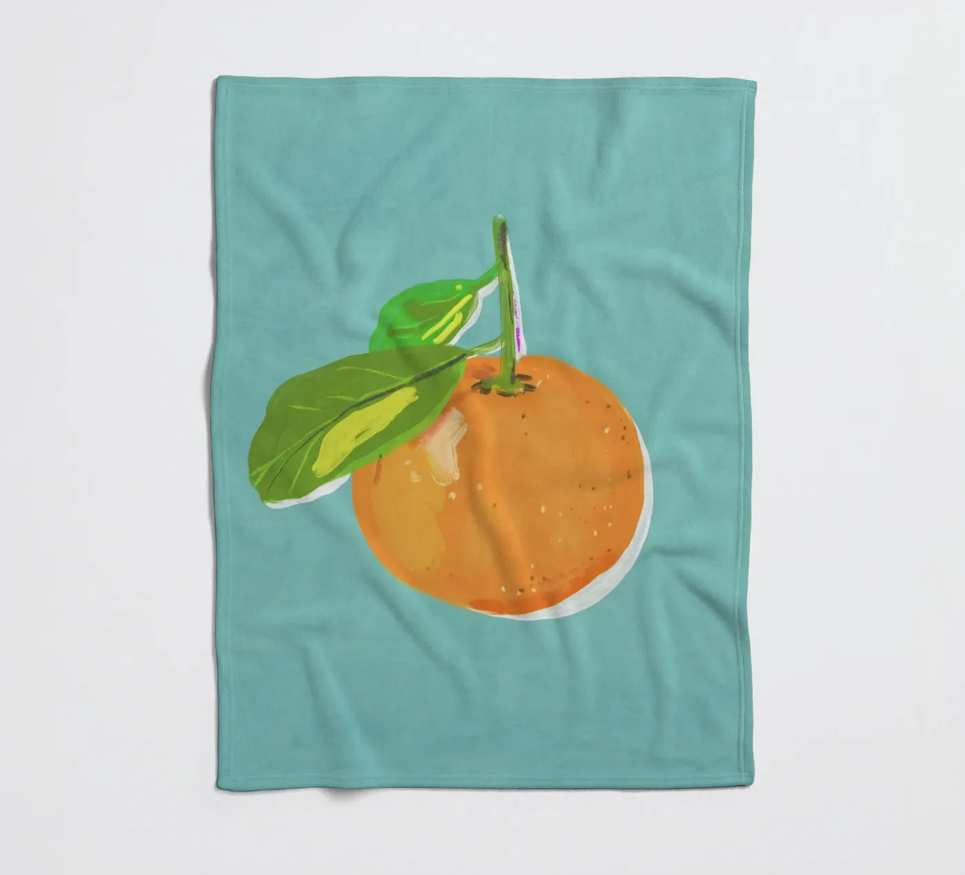 Orange Fleecedecke von GigiRosado