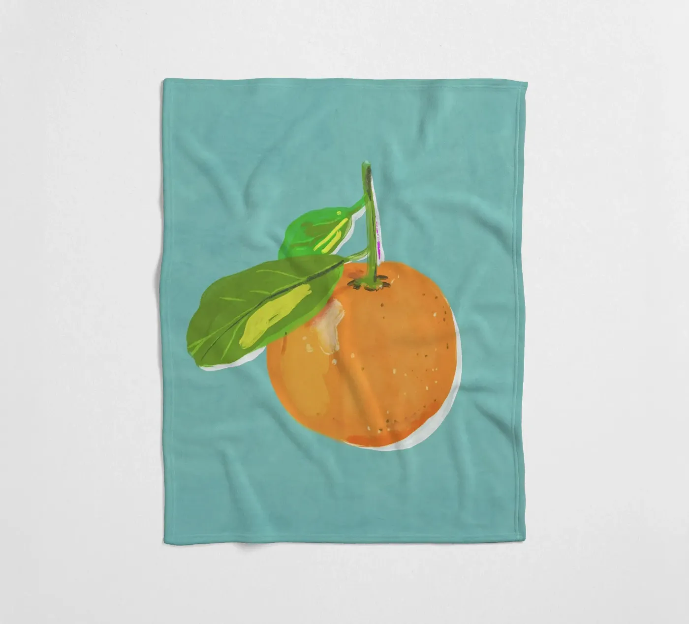 Orange Fleecedecke von GigiRosado