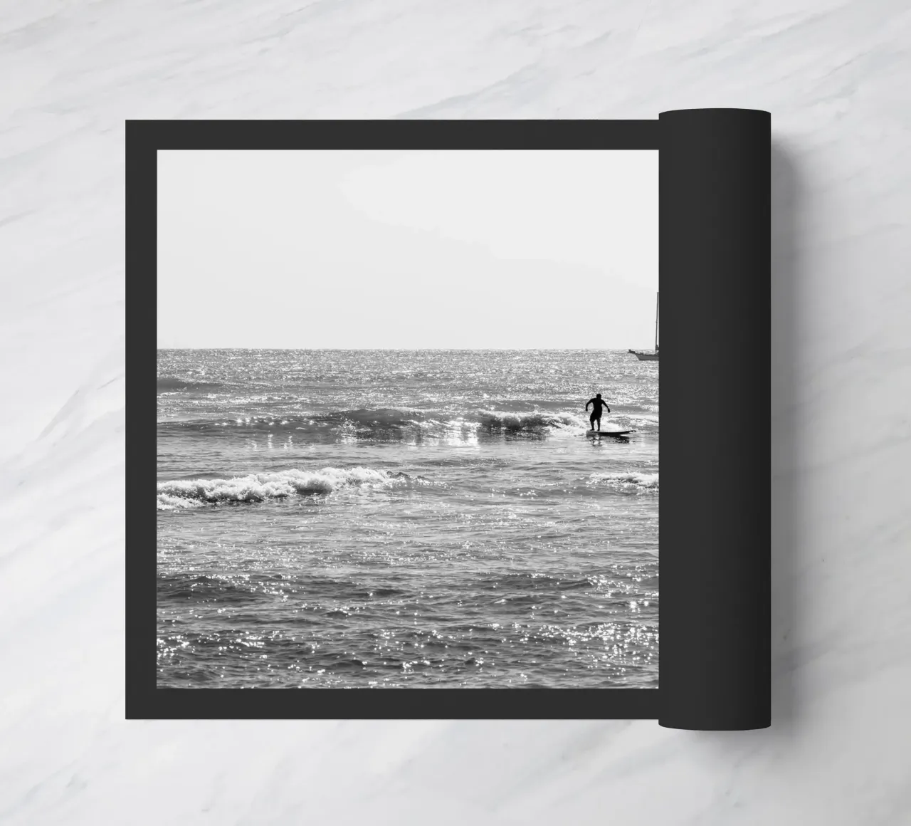 Surfer doormat by Flo Klein