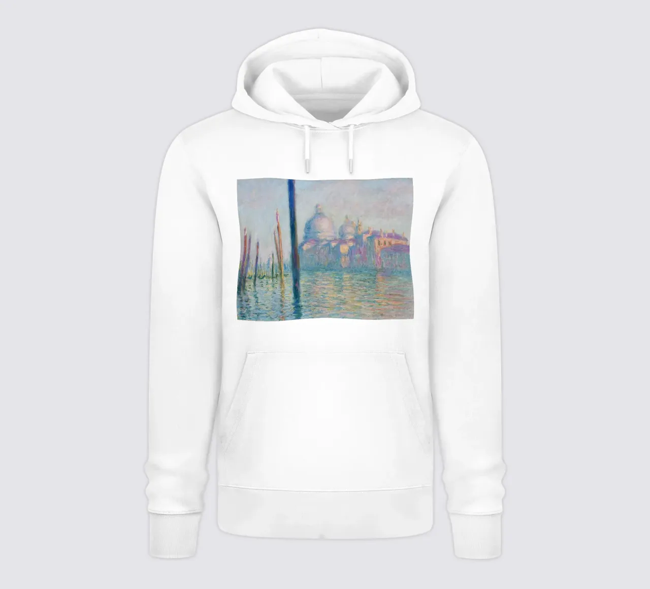 Claude Monet - Il Canal Grande felpa con cappuccio da Timeless Artworks