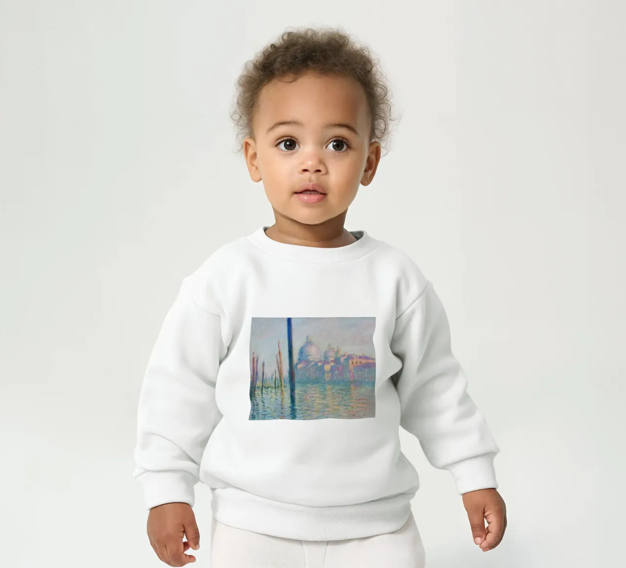 Claude Monet - El Gran Canal sudadera de bebé de Timeless Artworks