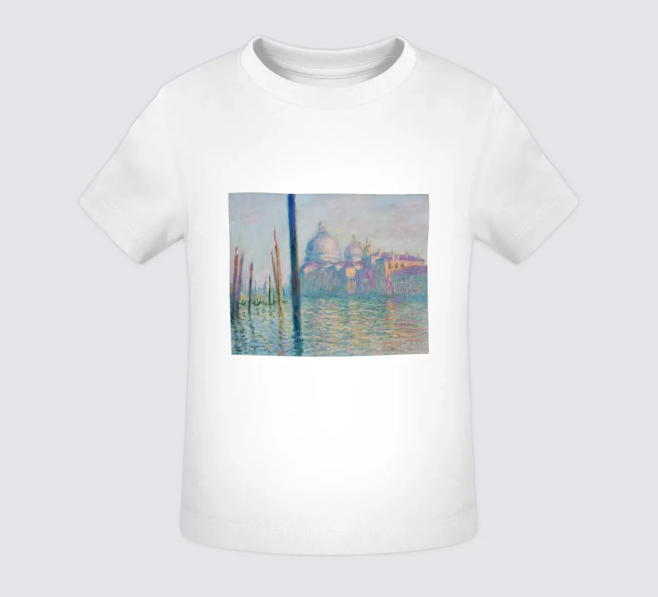 Claude Monet - The Grand Canal baby t-shirt by Timeless Artworks