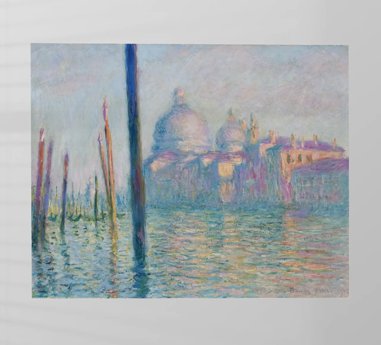 Claude Monet - Il Canal Grande pellicola backlit da Timeless Artworks