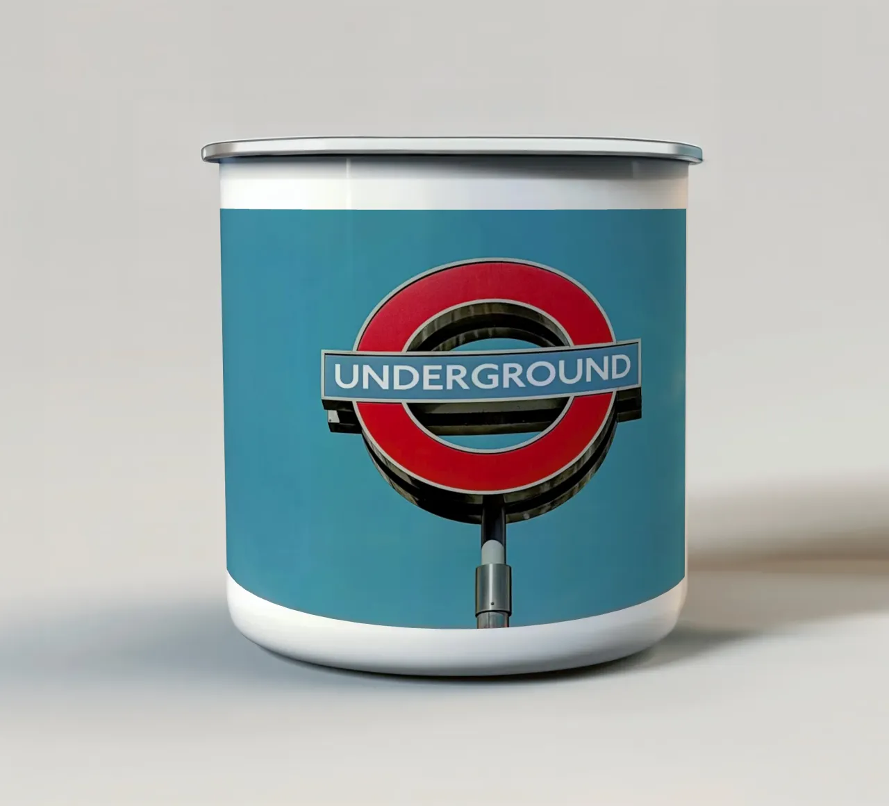 Underground enamel mug by Michael Belhadi