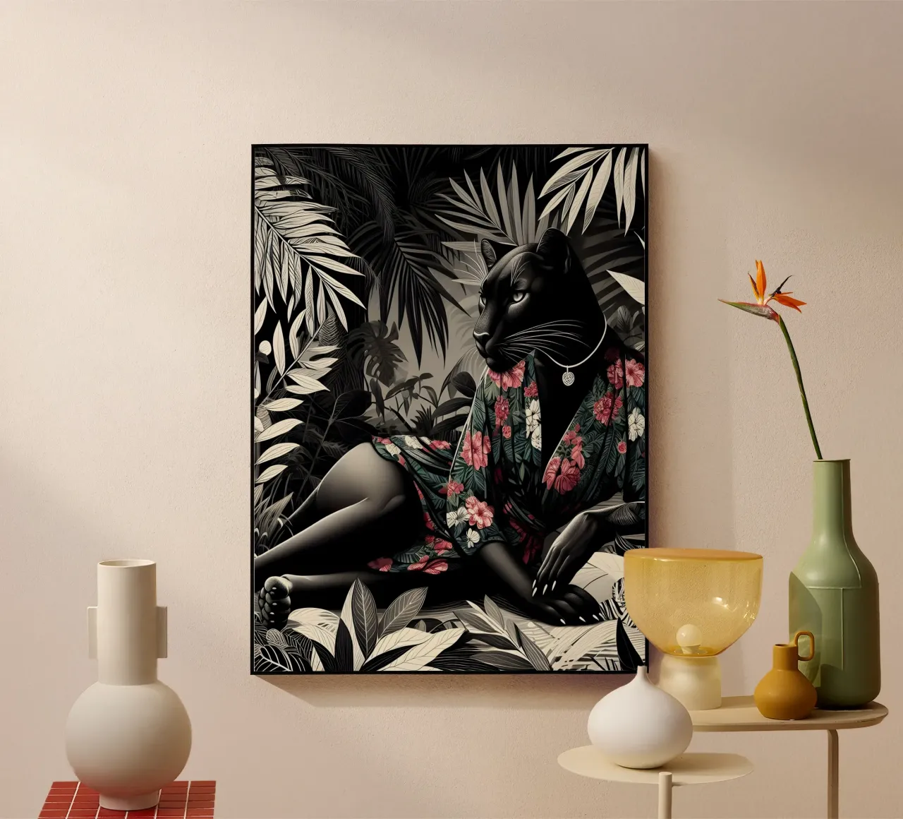 Pantera antropomorfa plexiglass da ARTOMATIC