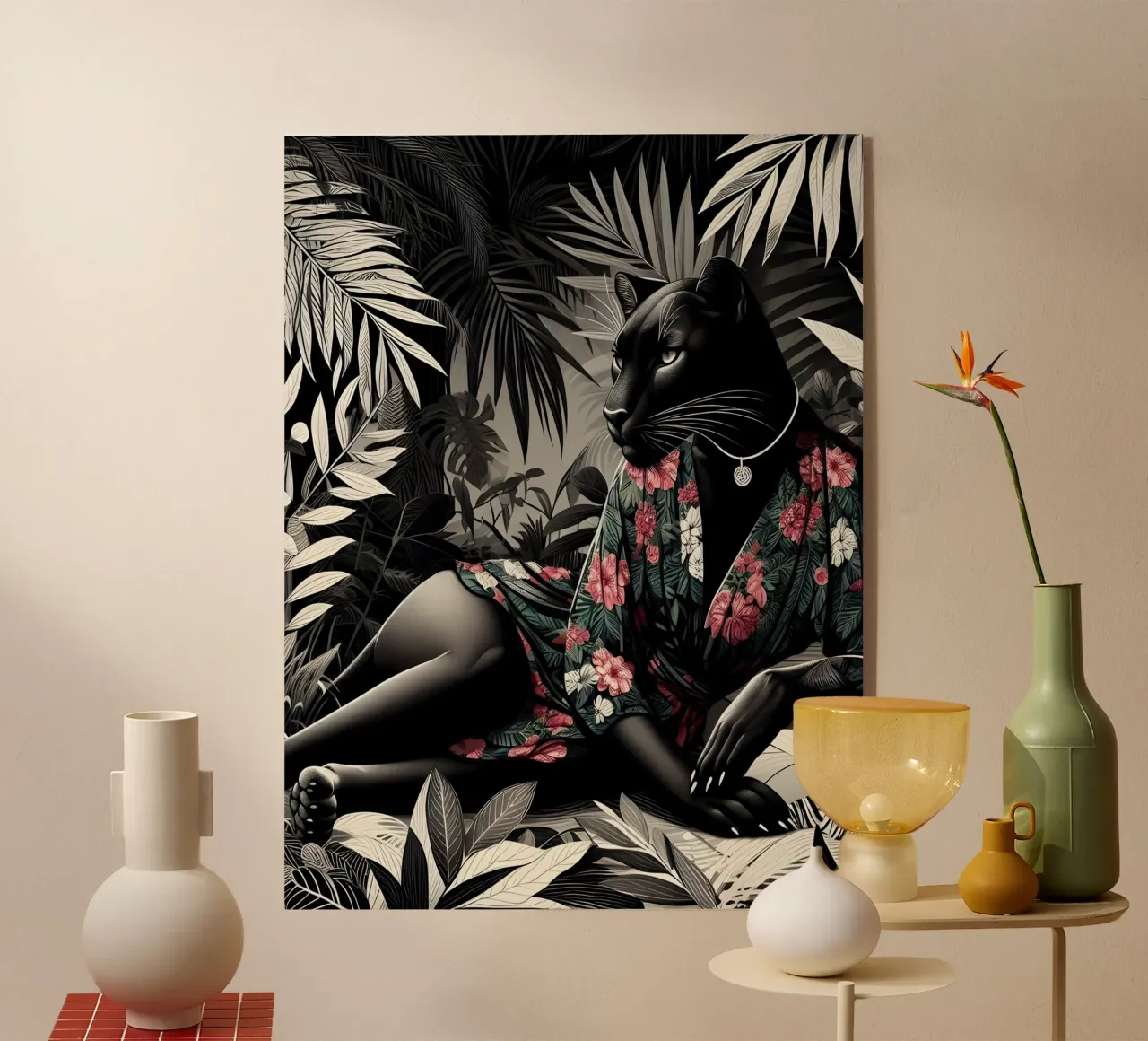 Pantera antropomorfa plexiglass da ARTOMATIC