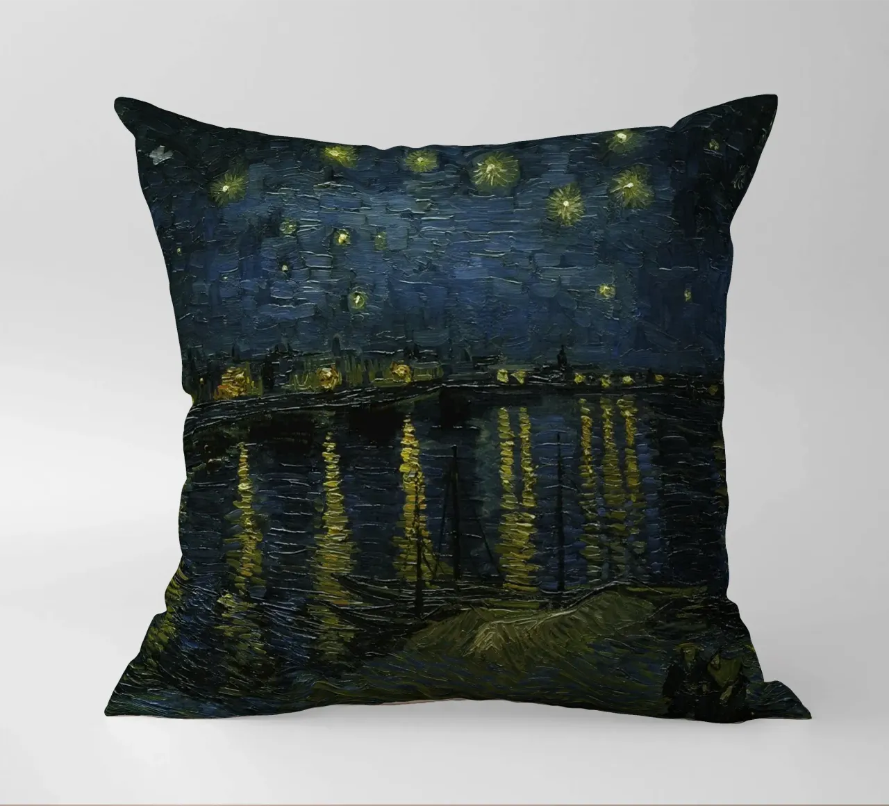 Vincent van Gogh - Notte stellata sul Rodano cuscino da Timeless Artworks