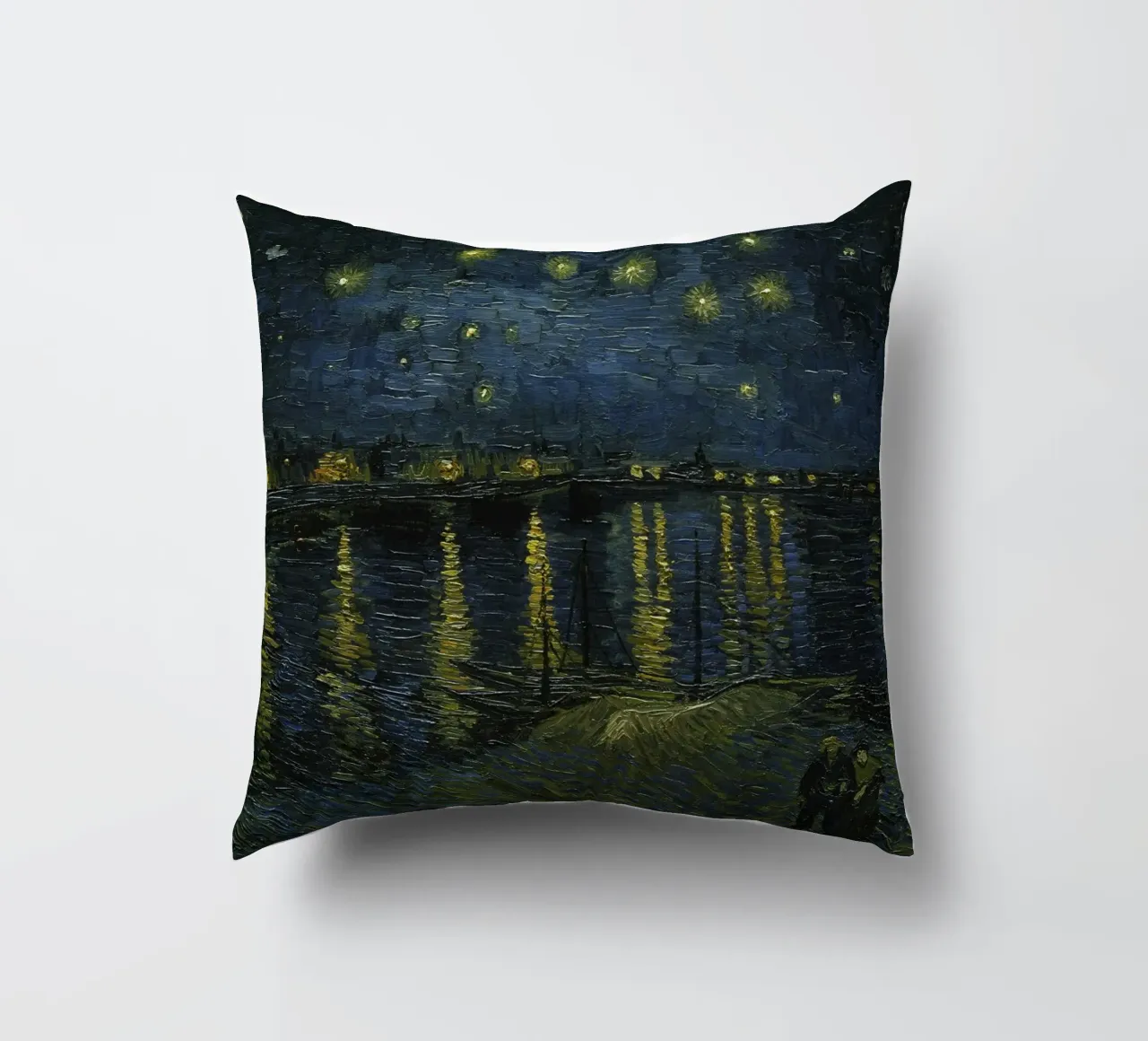 Vincent van Gogh - Notte stellata sul Rodano cuscino da Timeless Artworks