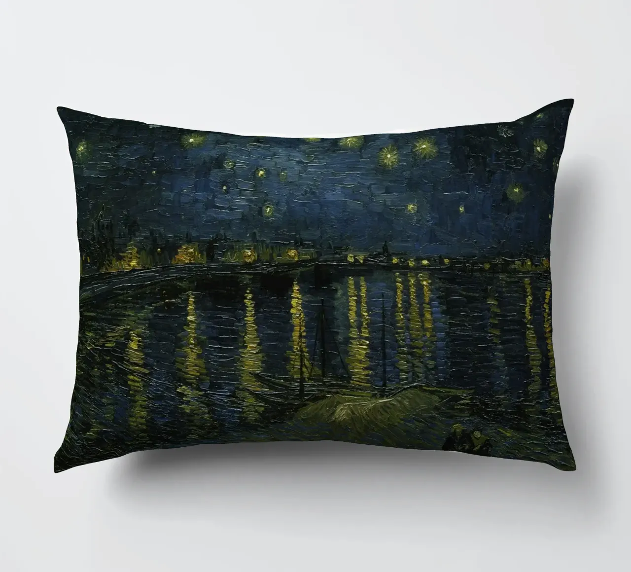 Vincent van Gogh - Notte stellata sul Rodano cuscino da Timeless Artworks