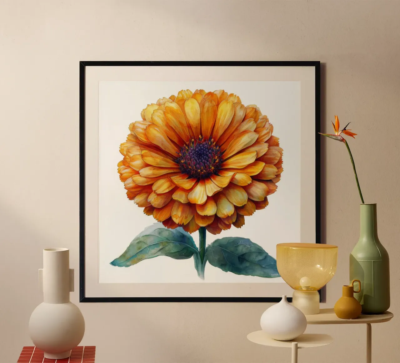 Fiore di calendula 3 poster da Bold Blooms