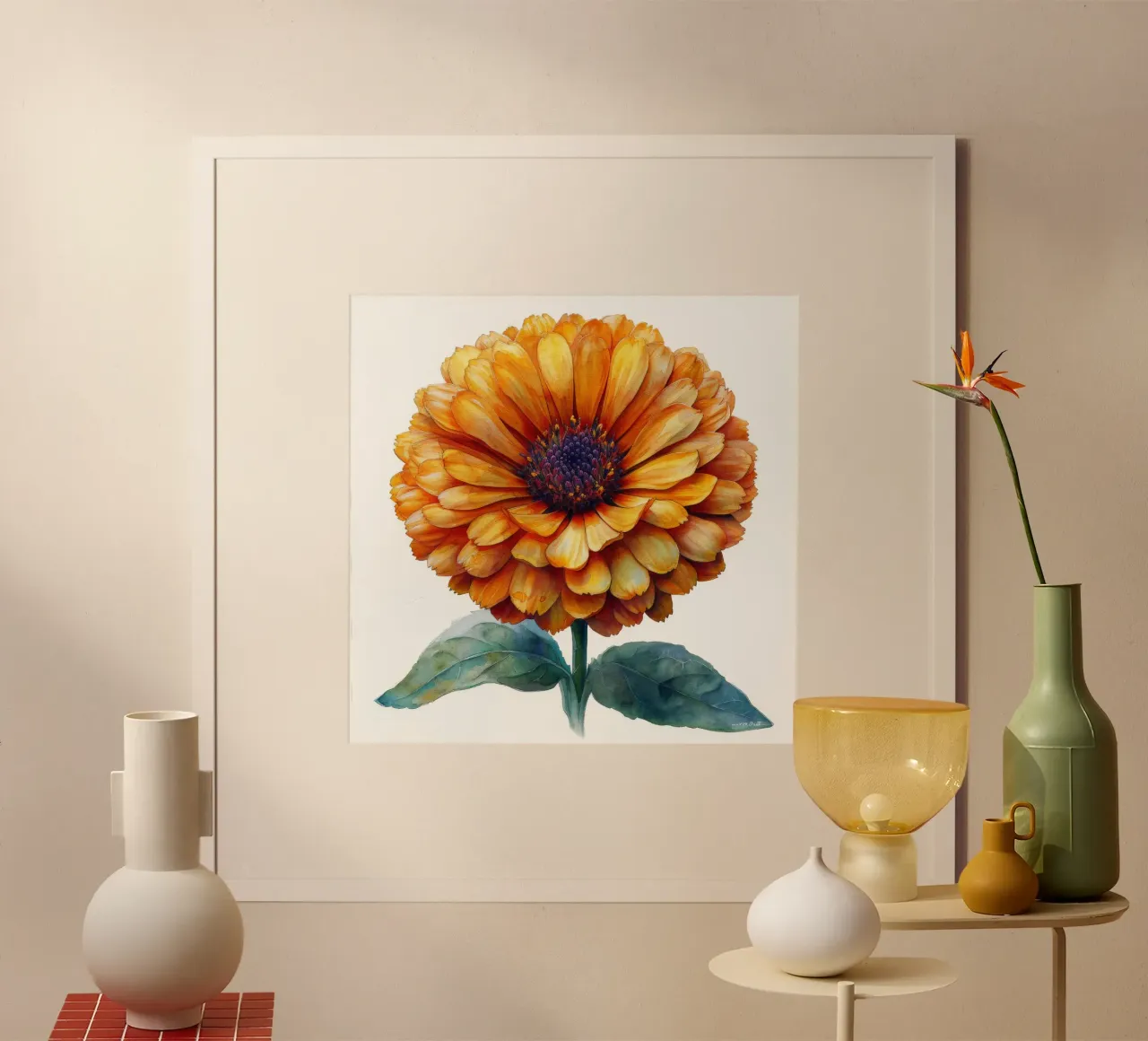 Fiore di calendula 3 poster da Bold Blooms